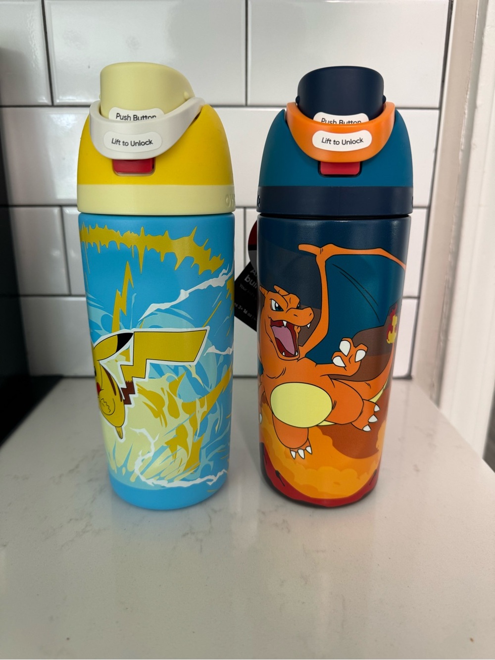 Owala Pokemon 16oz Water Bottle - Pikachu & Charizard